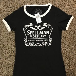 CAOS Sabrina Spellman Mortuary Ringer Tee